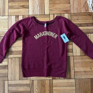 Marathoner Burgundy Sweatshirt